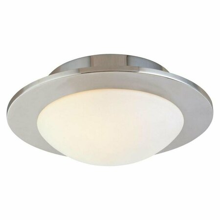 SONNEMAN Three Light Nickel Bowl Semi-Flush Mount 3713.13